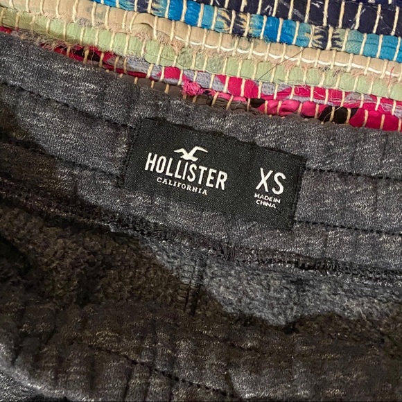 Hollister Charcoal Gray Sweat Pants Sz XS - Picture 5 of 7